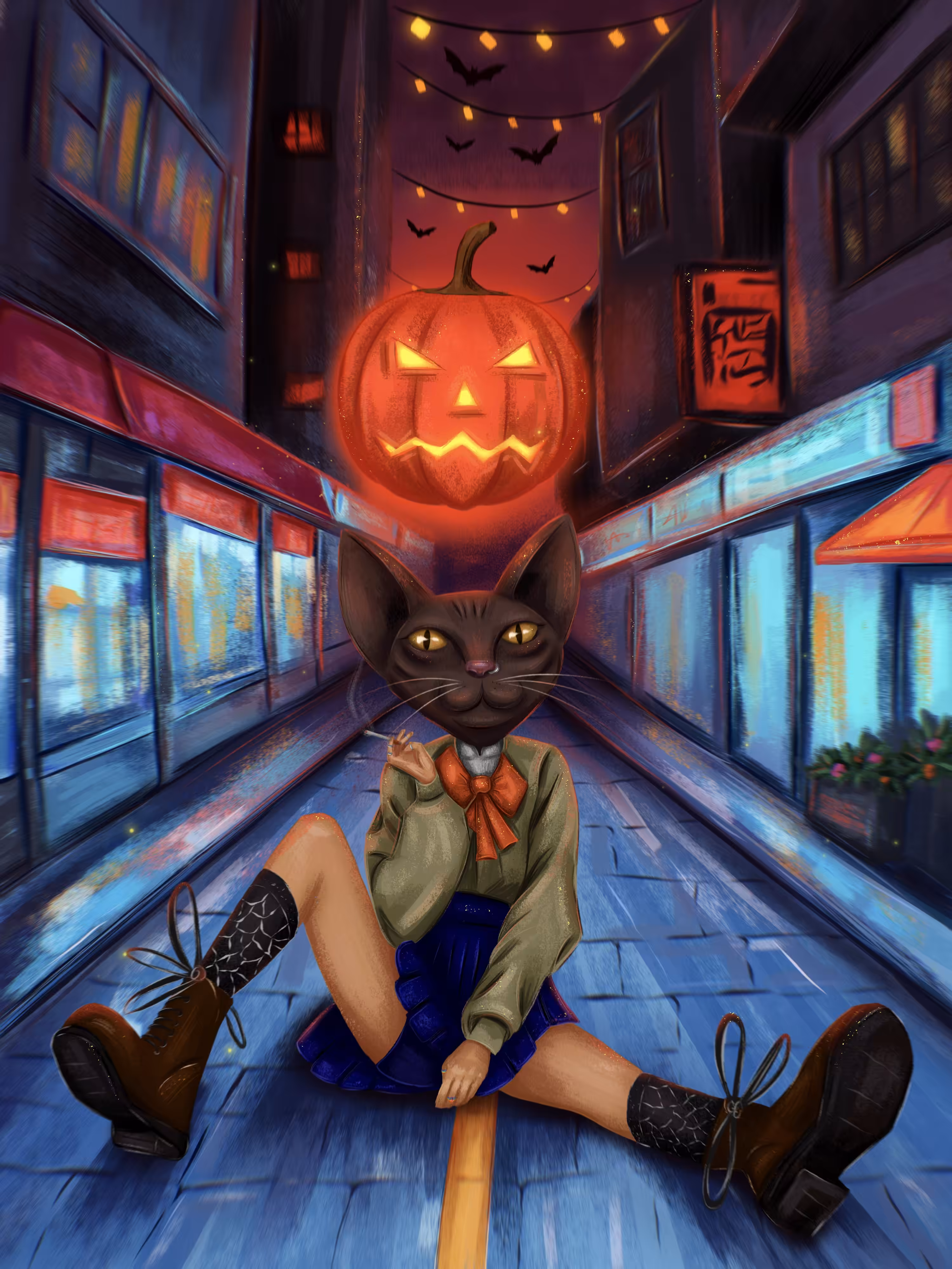 Halloween cat