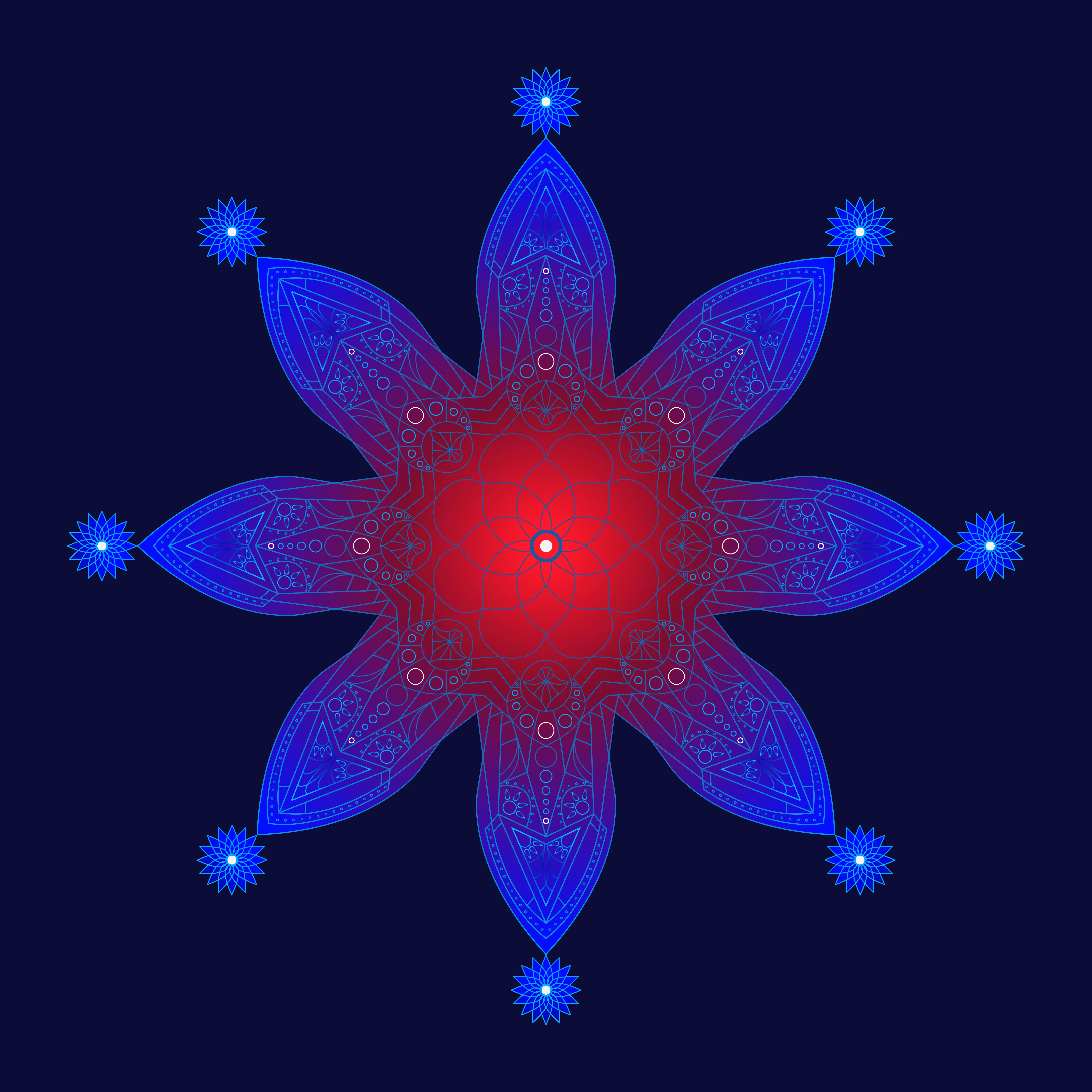 Mandala #1 - Blue Berry