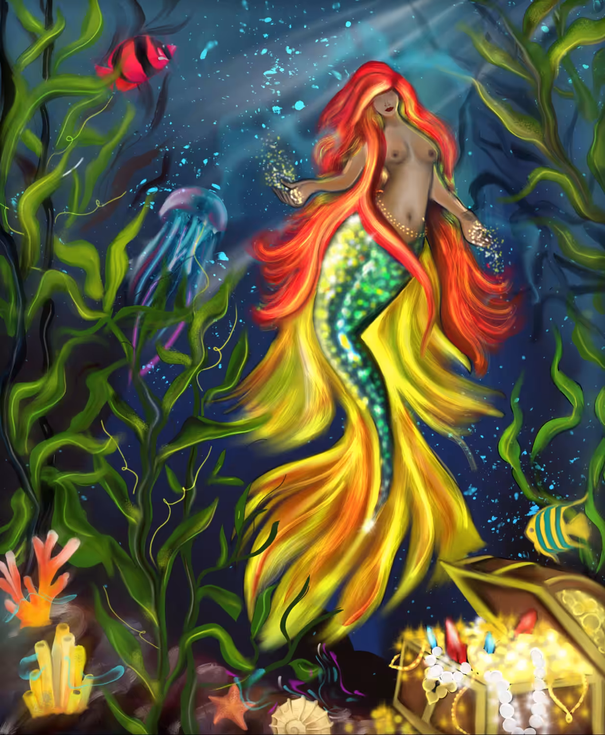 In the depths of the ocean