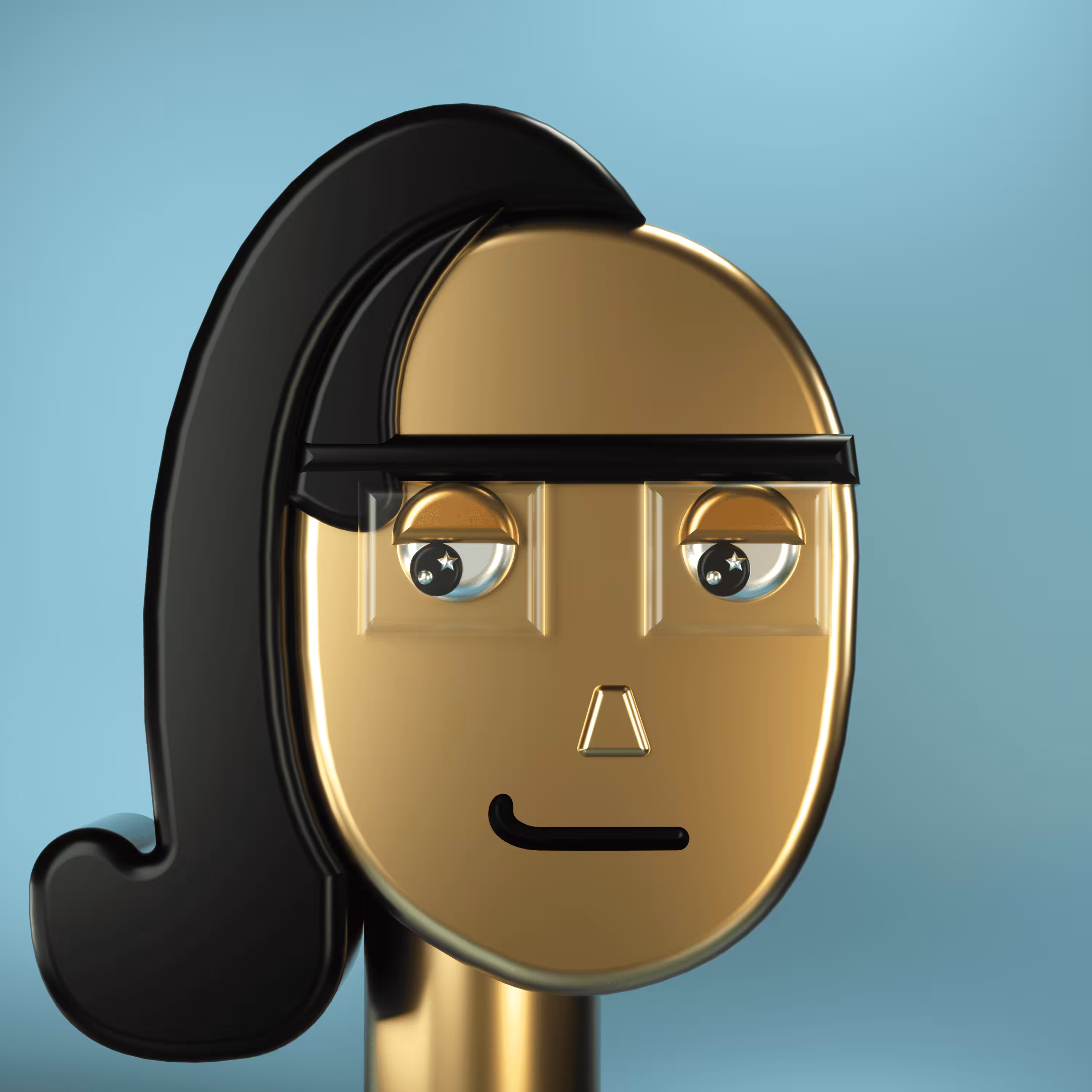 3D Chrome Punks: 3D Chrome Punk #0332