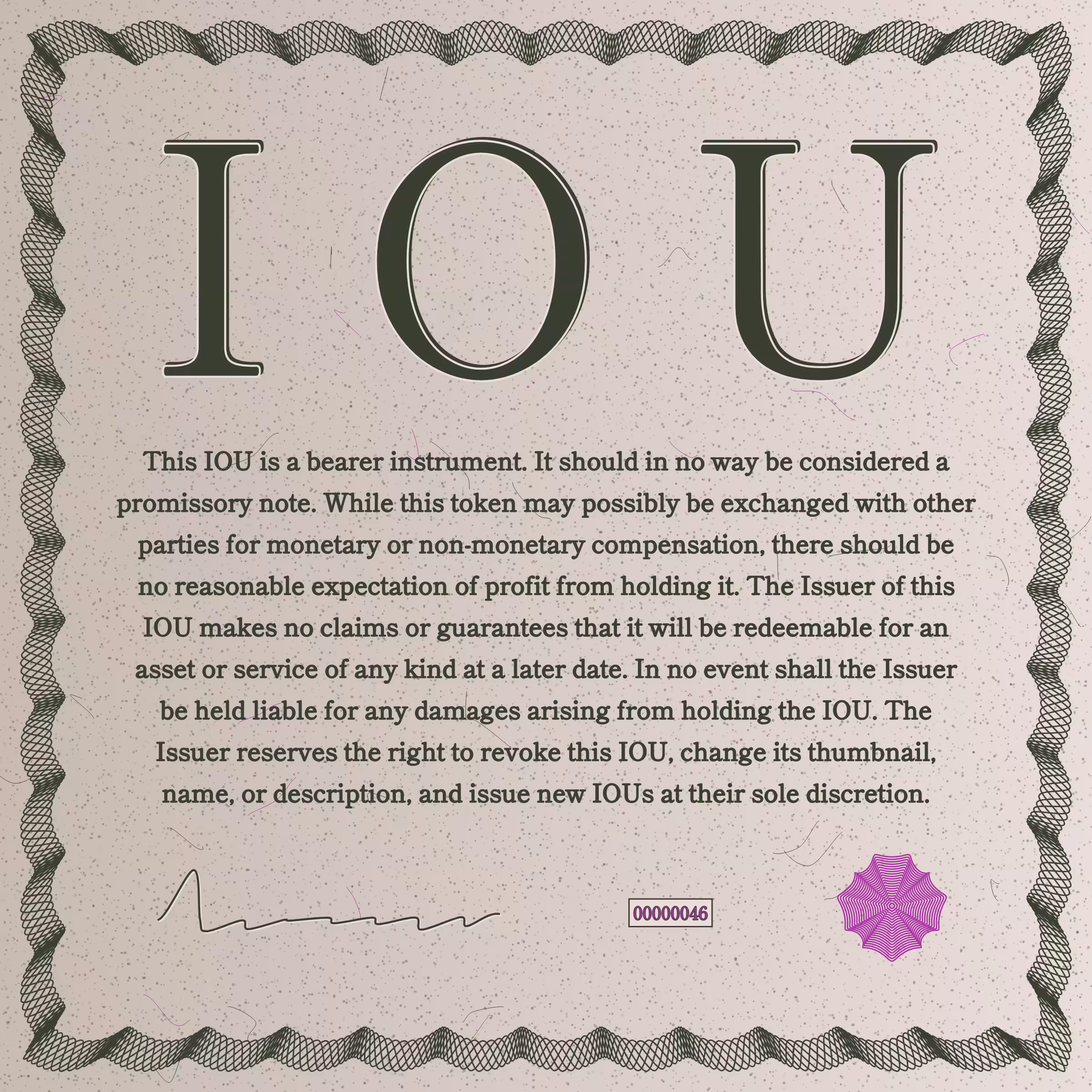 IOU #46