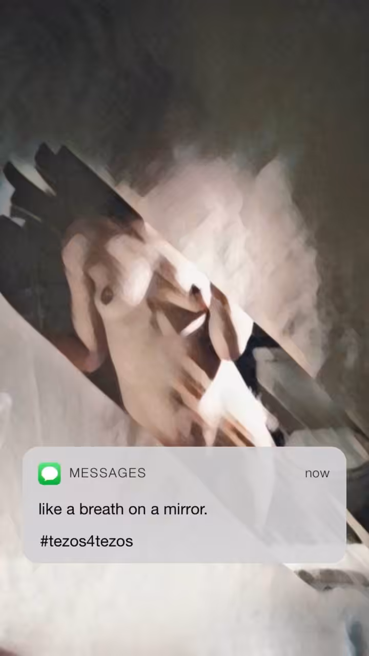 like a breath on a mirror