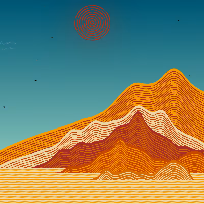 Painted Mountain Sunset #6