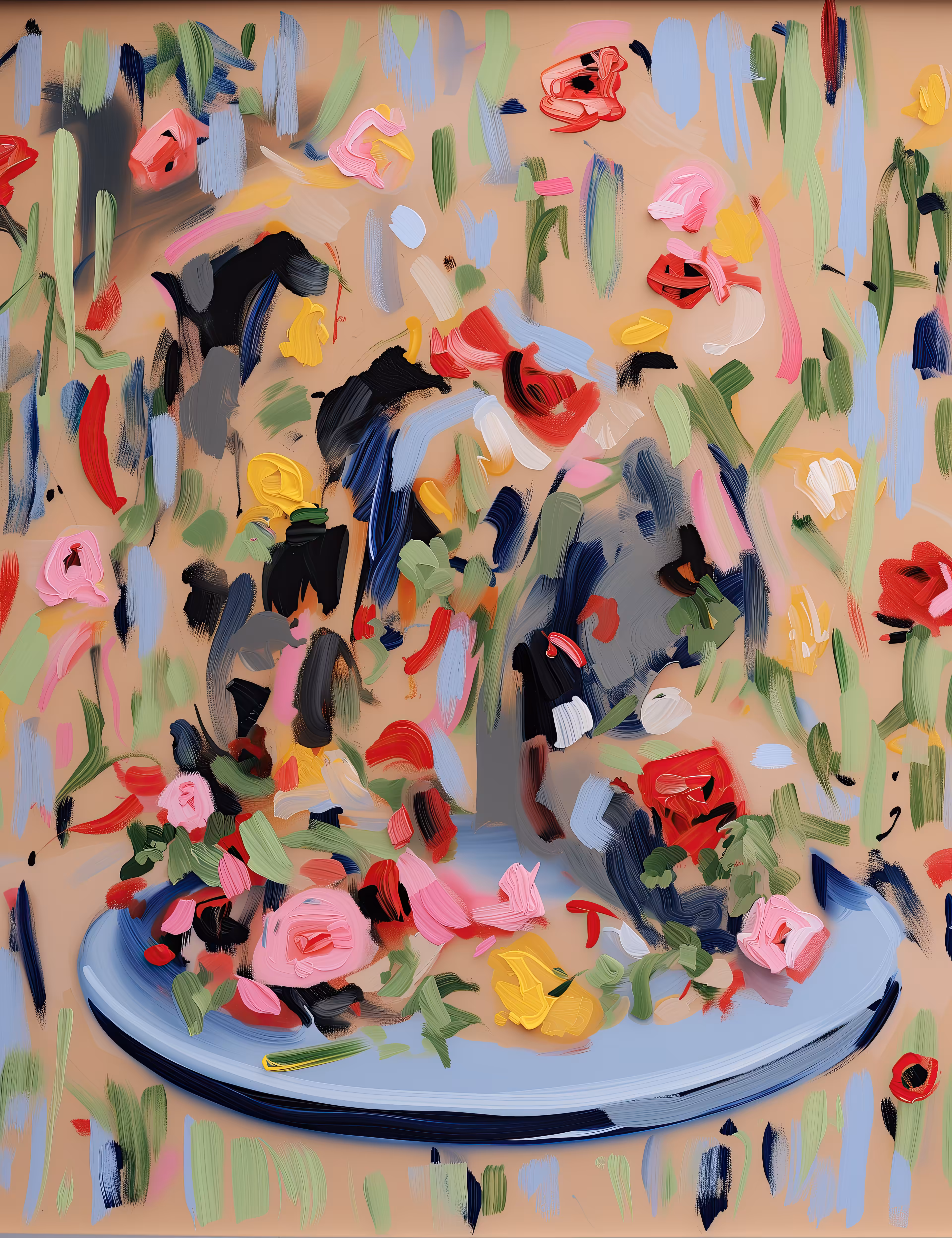 In Labyrinths Of Creamy Flowers