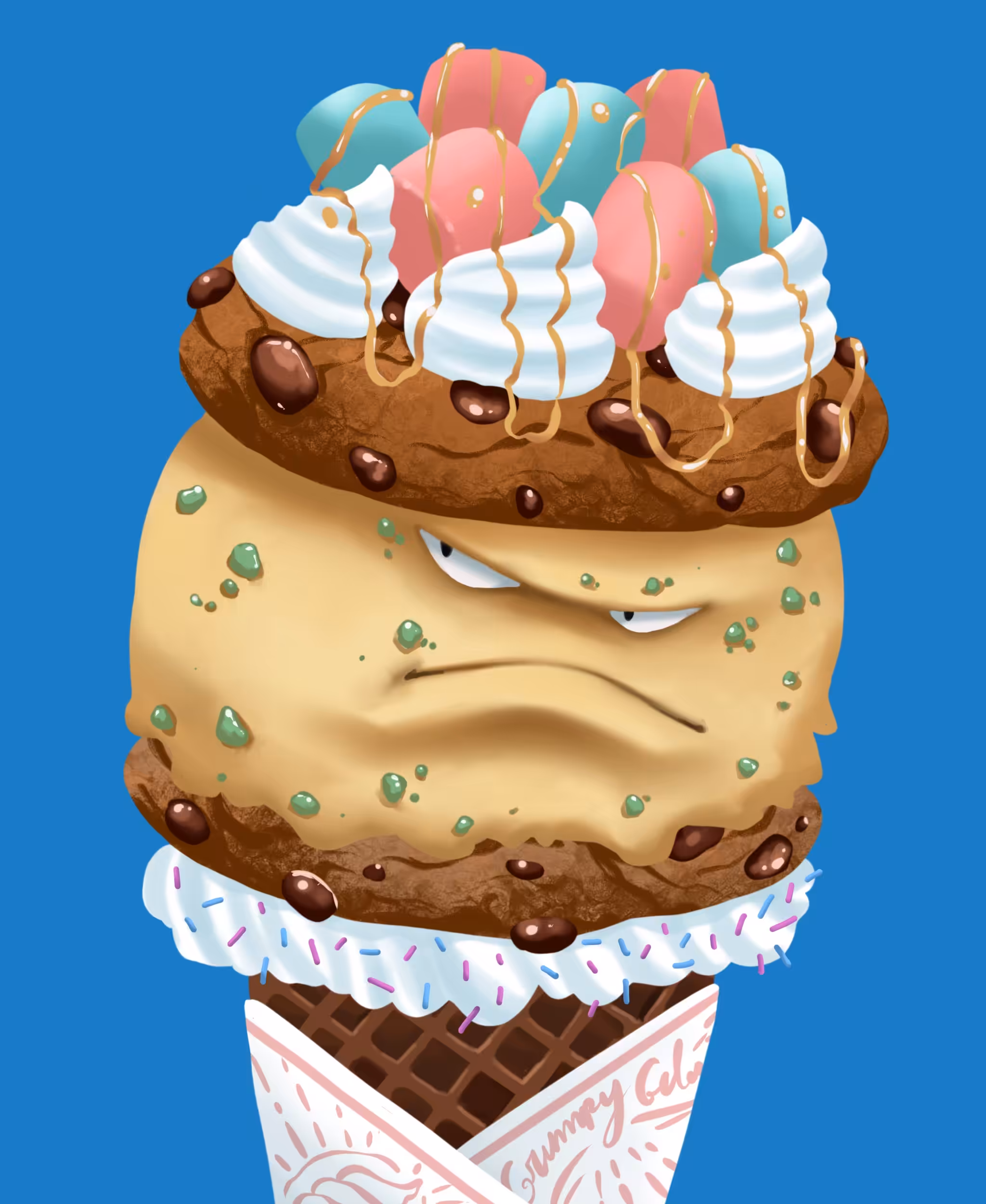 Marshmallow Gelato Sandwich