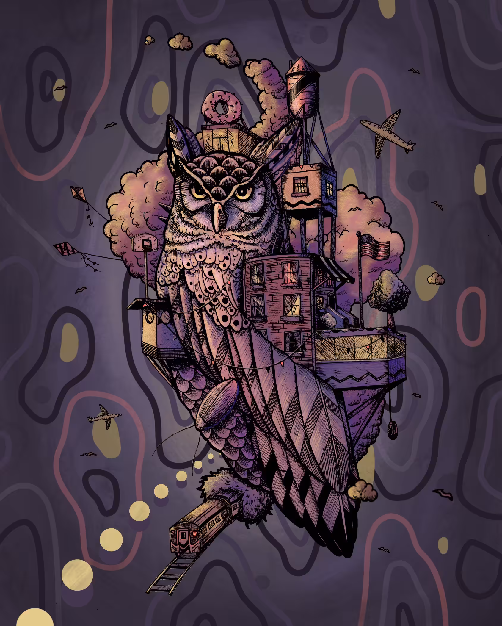 This city is growing on me, owl 