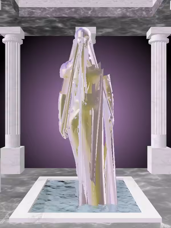 HeavenComputer: The Excited Shimmery Violet Garden Man #5143