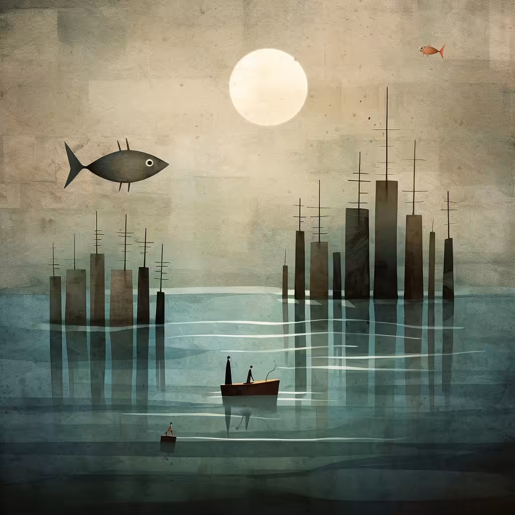 Fishes on the rong side