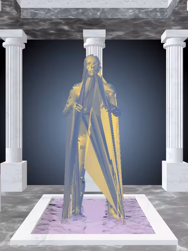 HeavenComputer: The Old Sunlit Cobalt Woman #3568