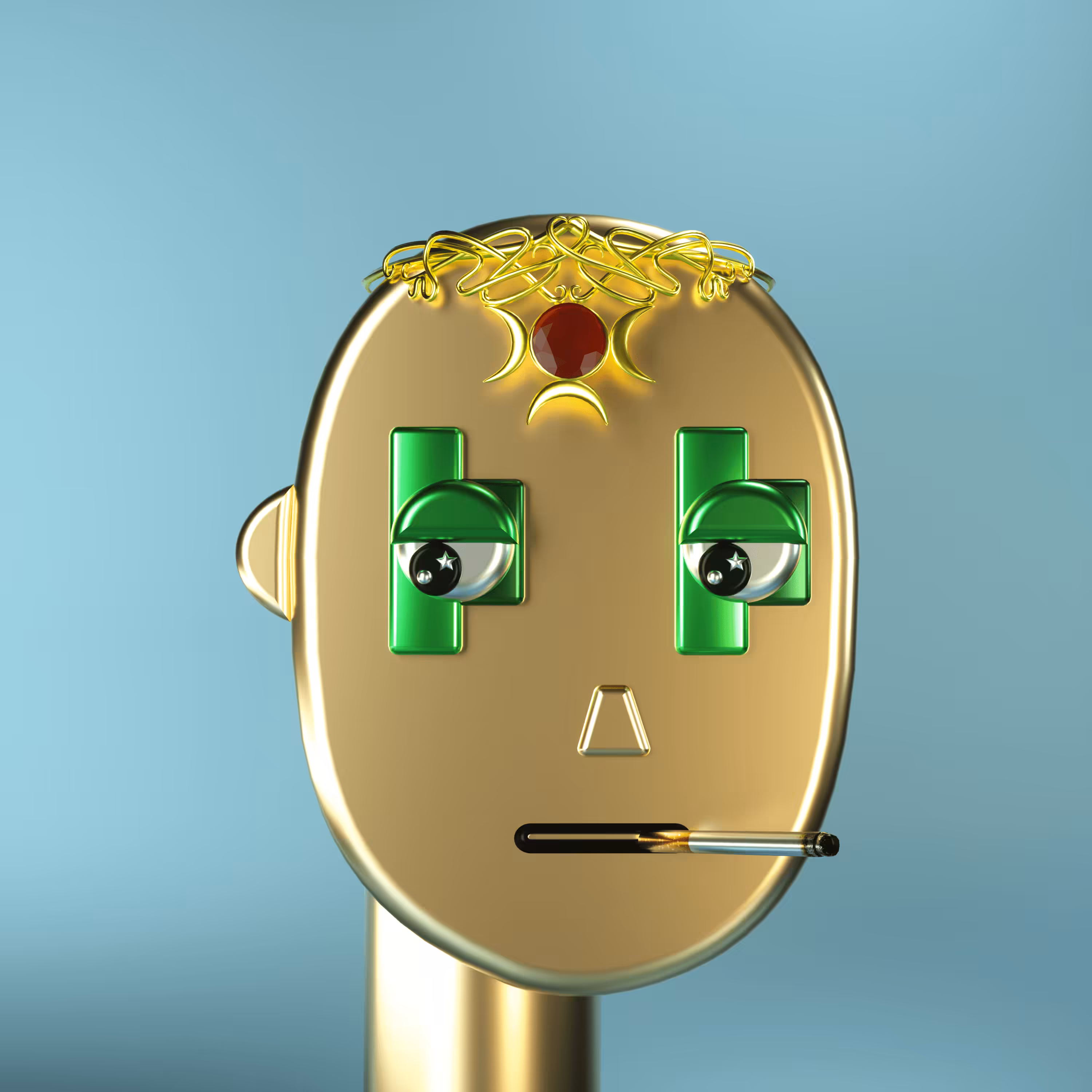 3D Chrome Punk #0593