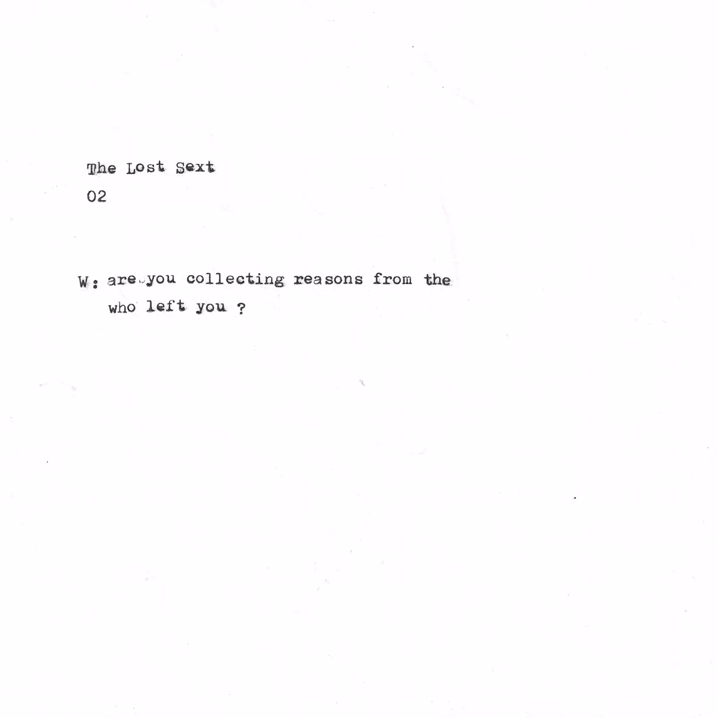 The Lost Sext | 02