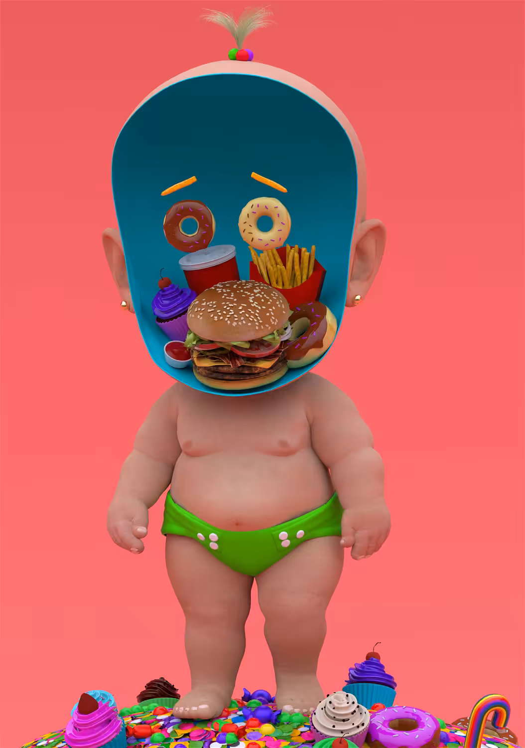 BABY WITHOUT FACE - FOODS