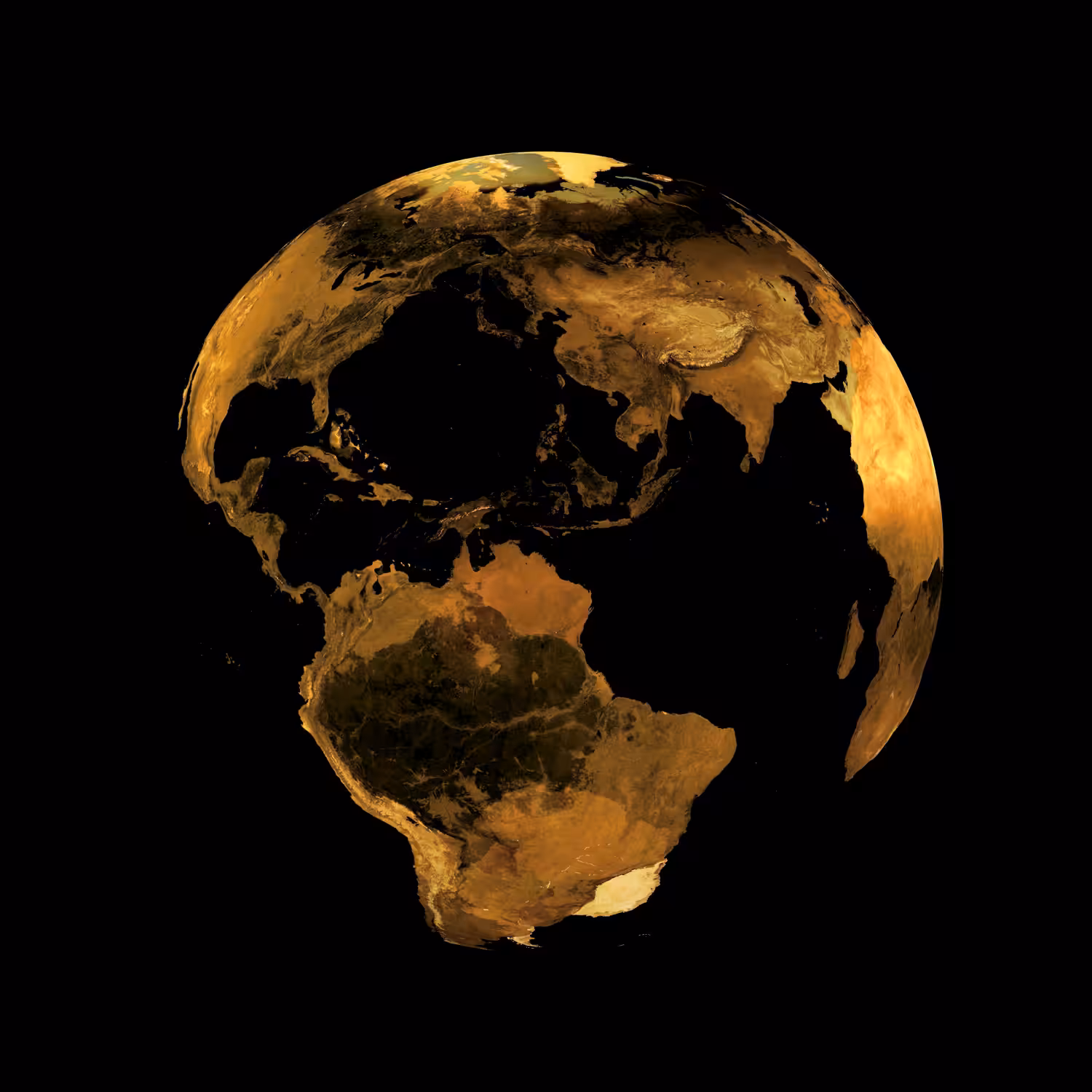Gold plated Earth Sphere