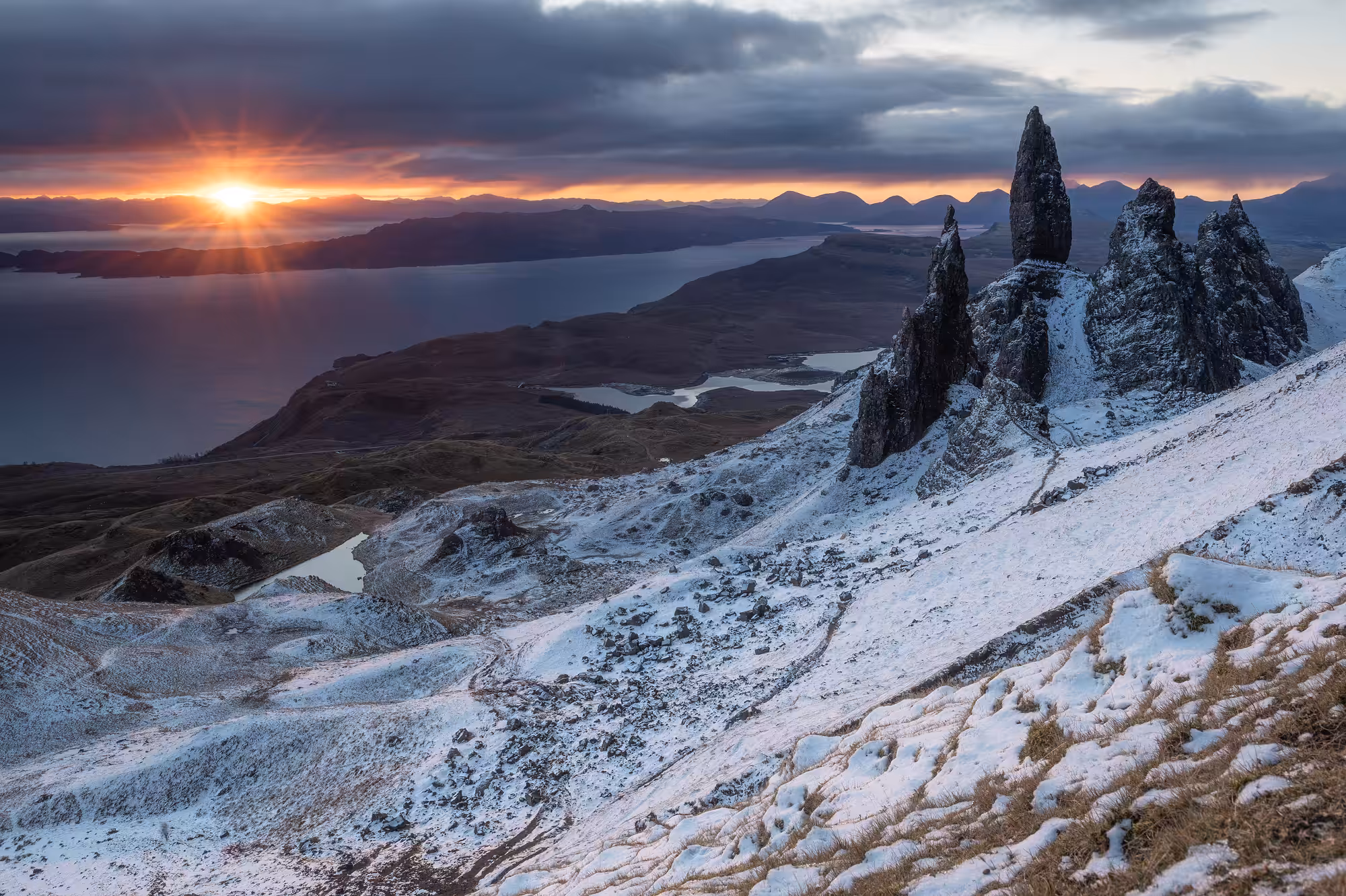 The Old Man of Storr at sunrise, Isle of Skye, Scotland