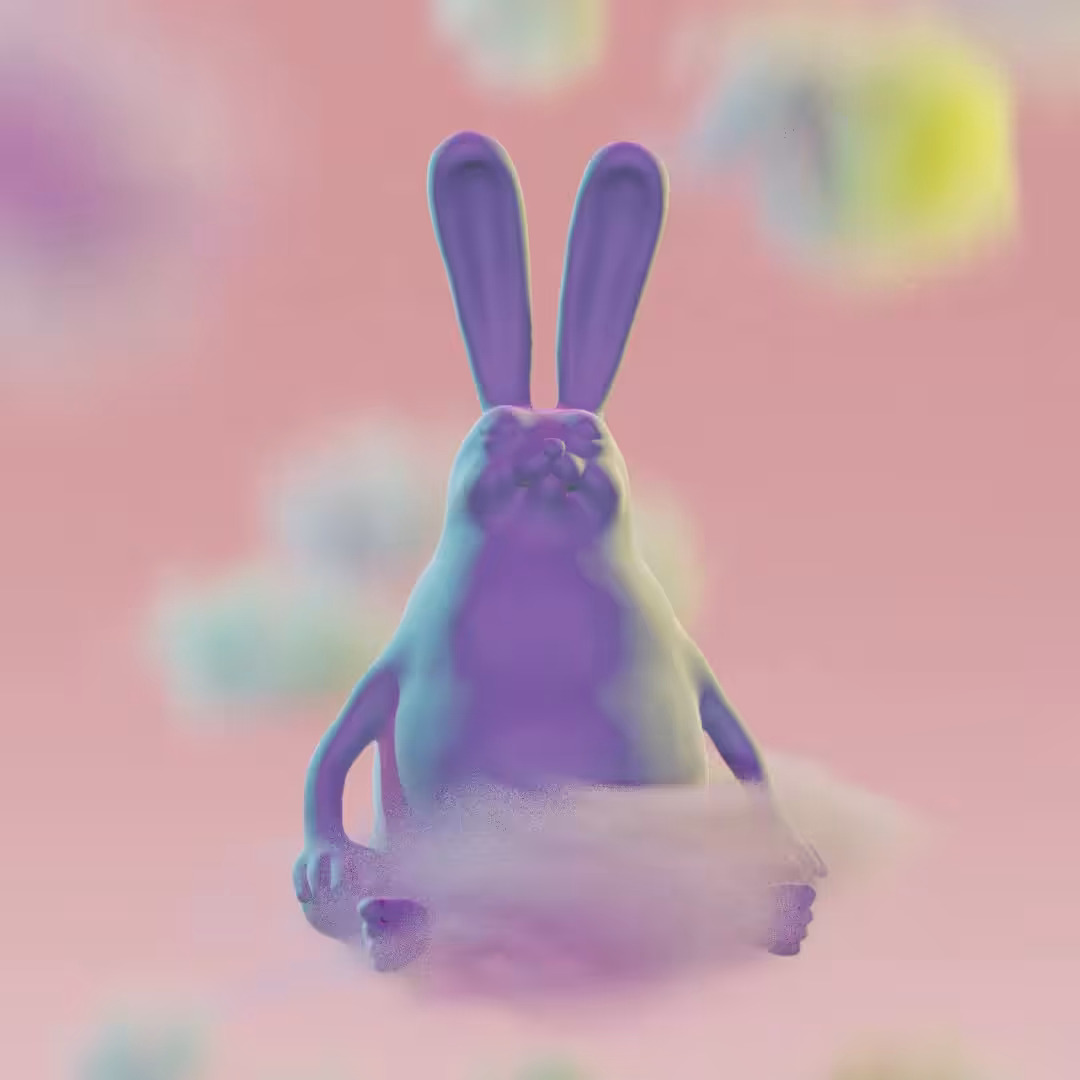 "BE HARE NOW" #005959