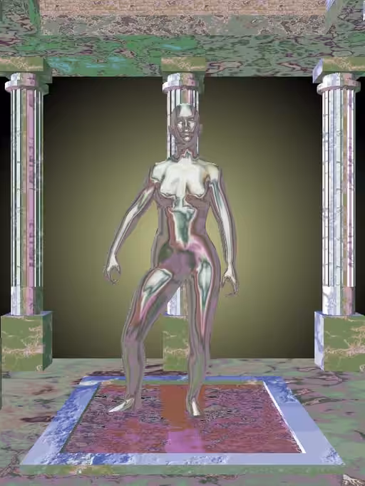 HeavenComputer: The Victorious Silver Haze Woman #7684