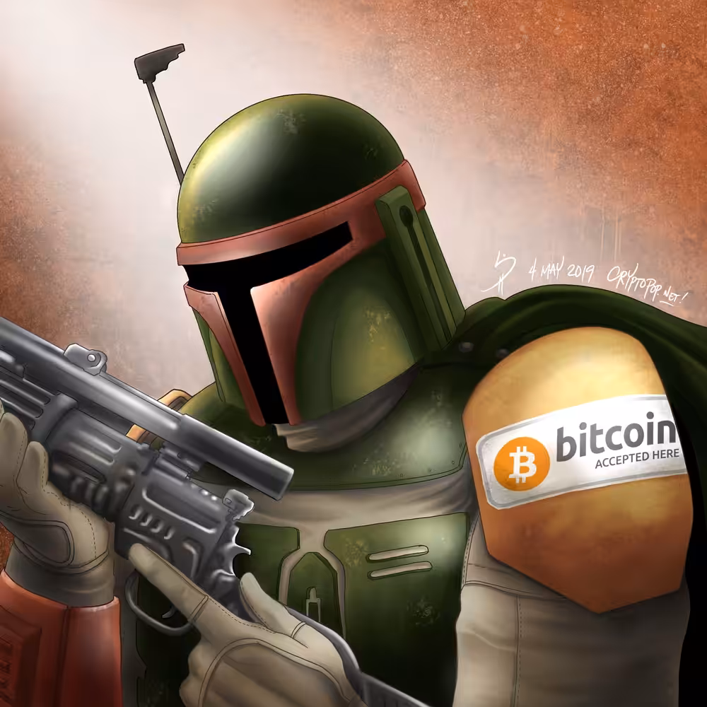 Boba Fett, crypto bounty hunter