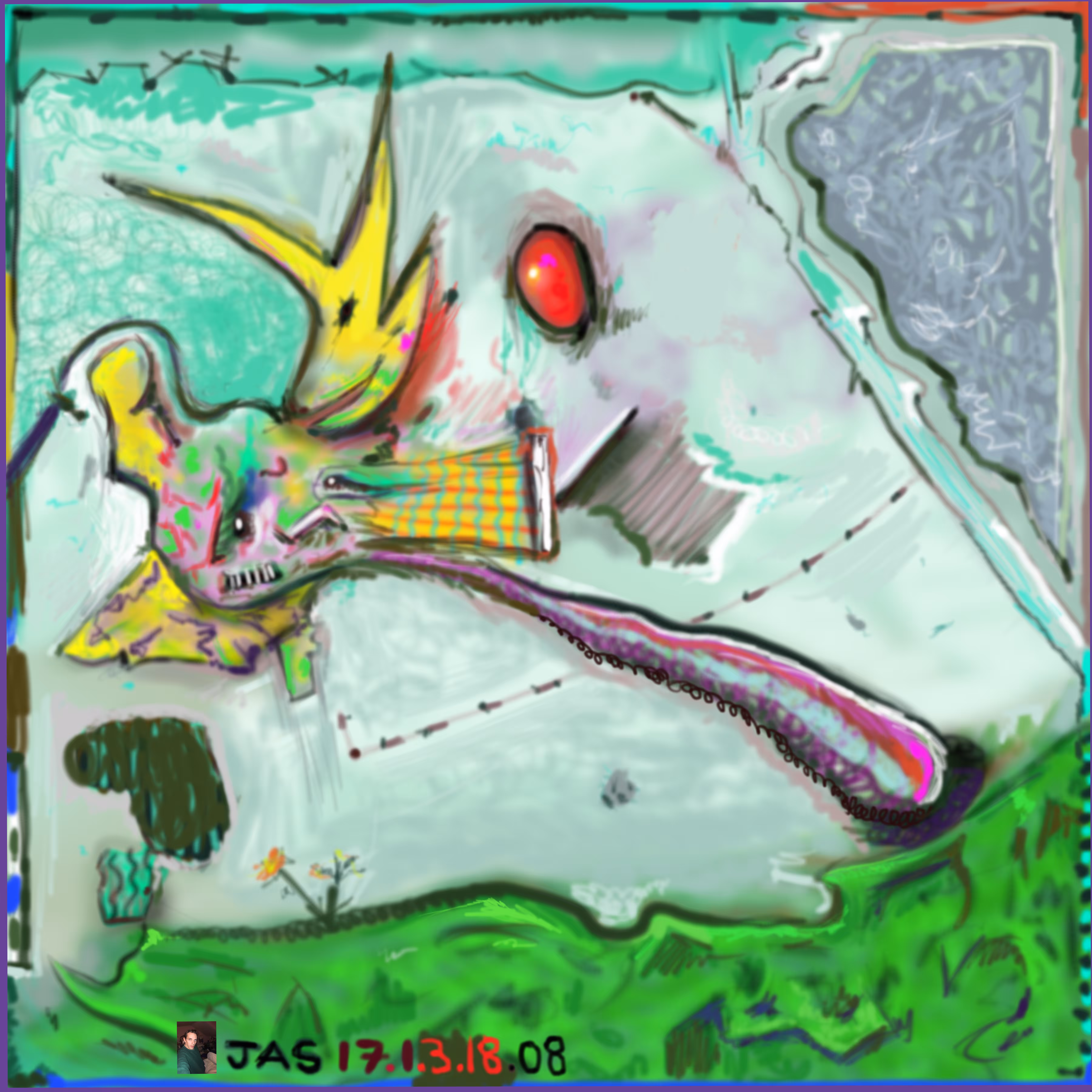 Radical Digital Painting: RDP #85:   JAS 17.1.03.18.08