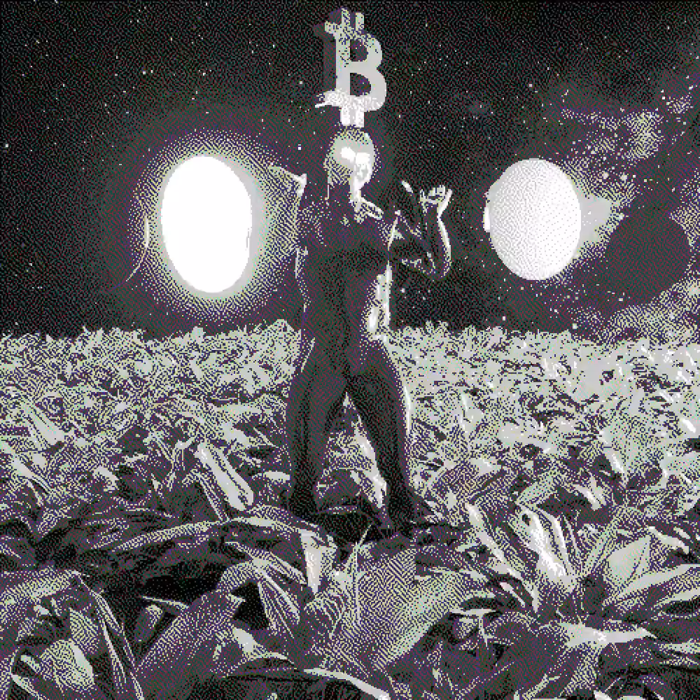 RETRO SPACE BITCOIN DANCER