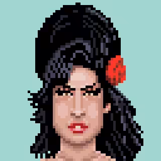CryptoSlebs #009 Limited edition of 33 Amy Winehouse
