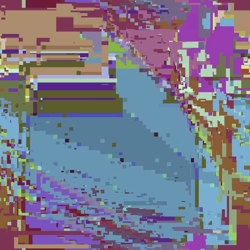 Cascade automata, pixel nature #33