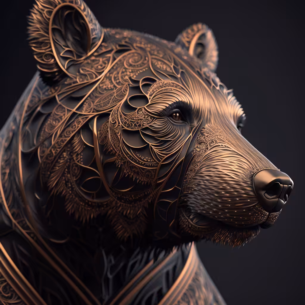 Animal Kingdom: Bronze Tribal Bear