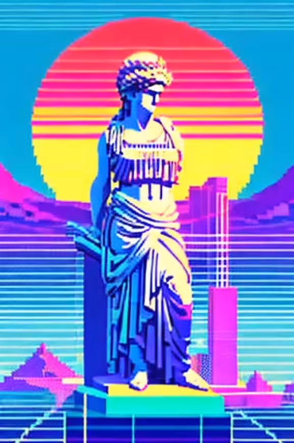 MS Paint Art in Bold Colors