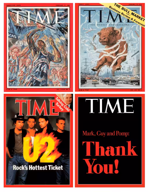 TIME Thank You to Mark Cuban, Guy Oseary and Anthony Pompliano for providing TIME essential, transformational guidance.
