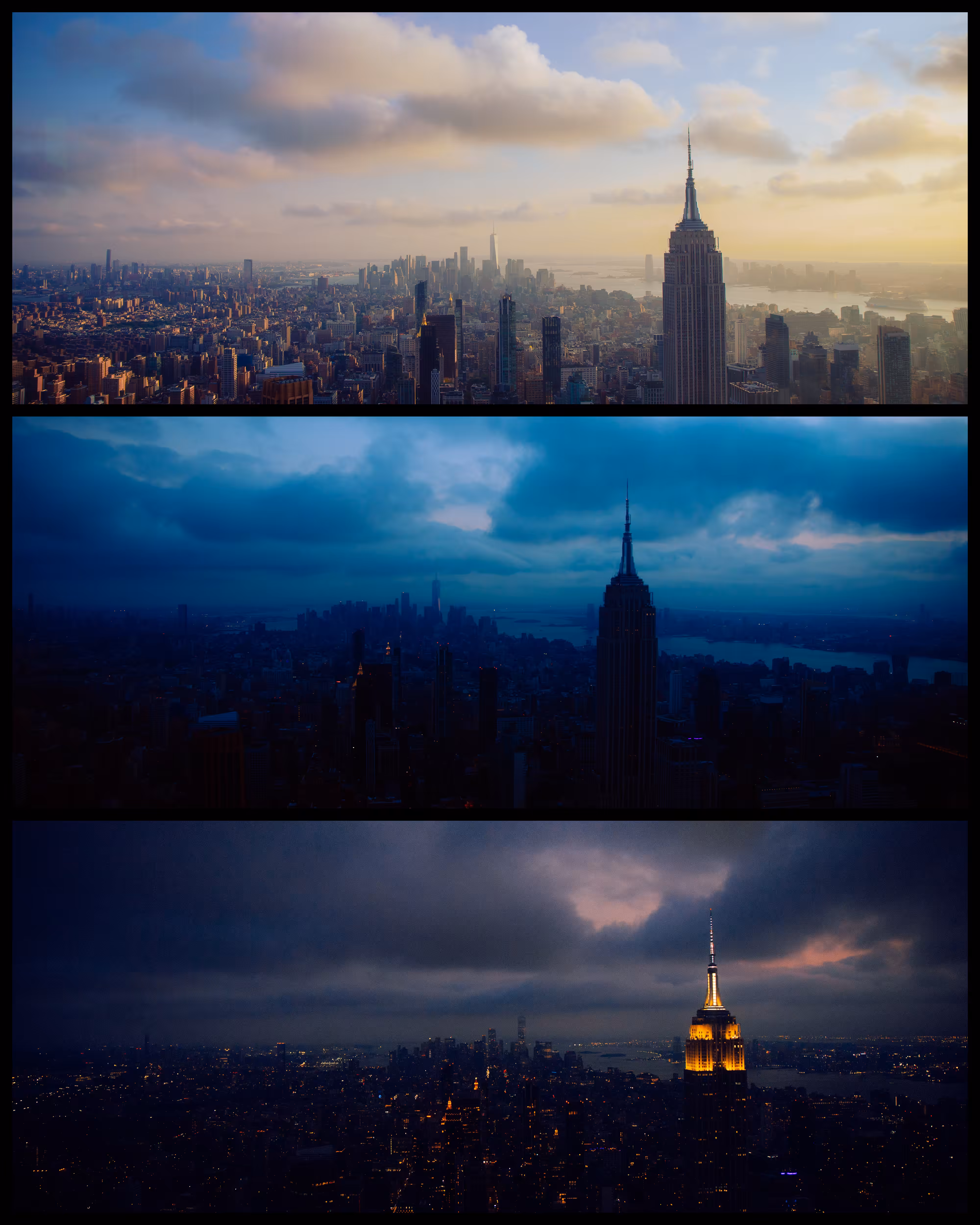 three sunsets