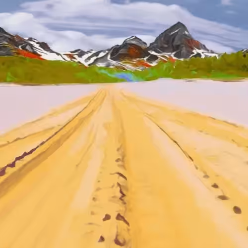 Generated Glitch Landscape #85