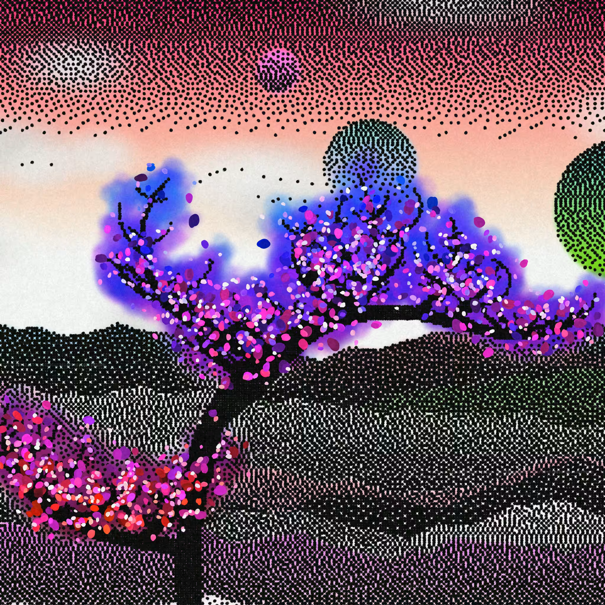 Dithered Branches #12