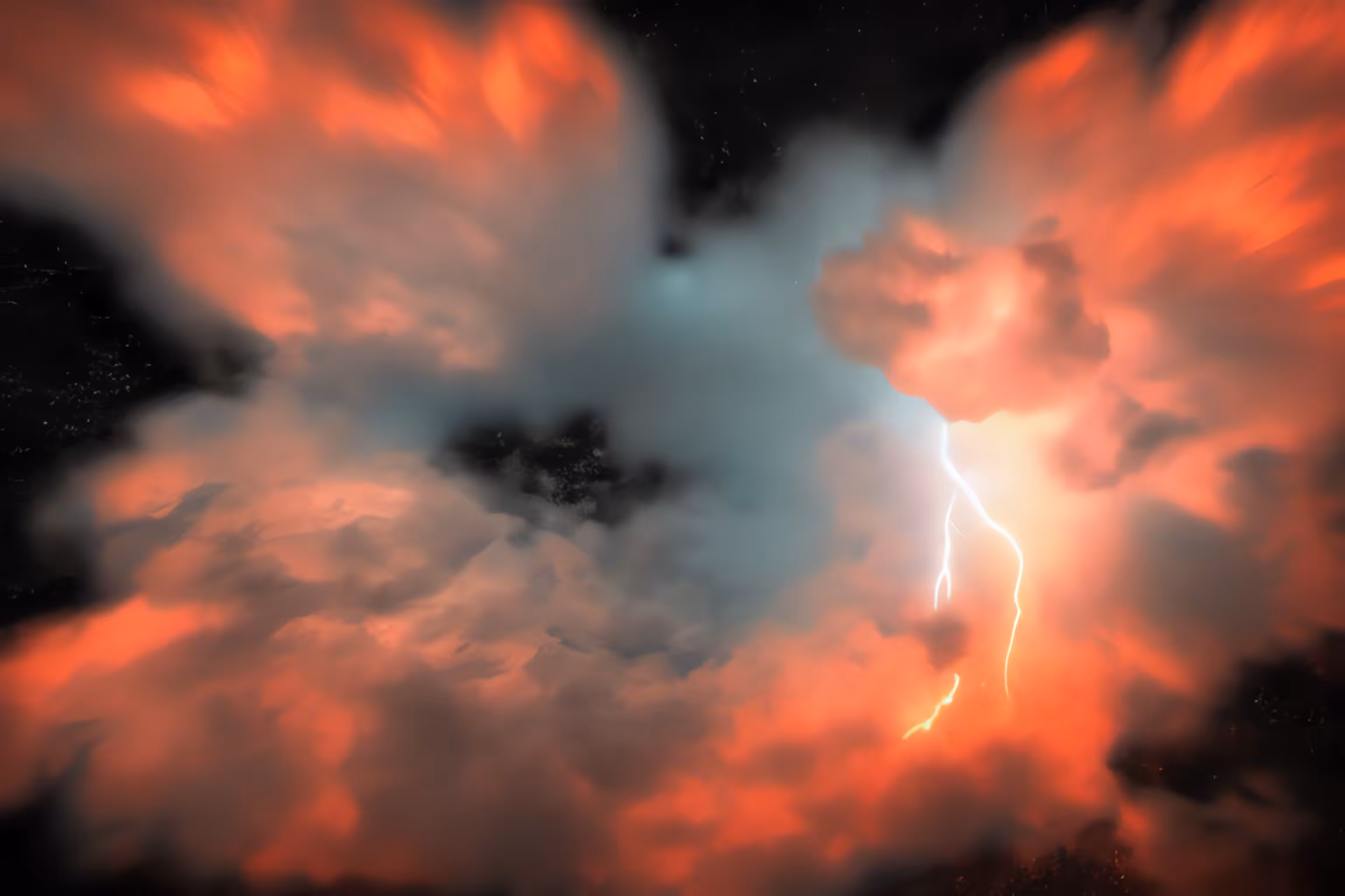 #1 Meta-Thunderstorm || ☁︎ ⚡️ ⛈ 🔥 💧 || Wind and rain, thunder and lightning