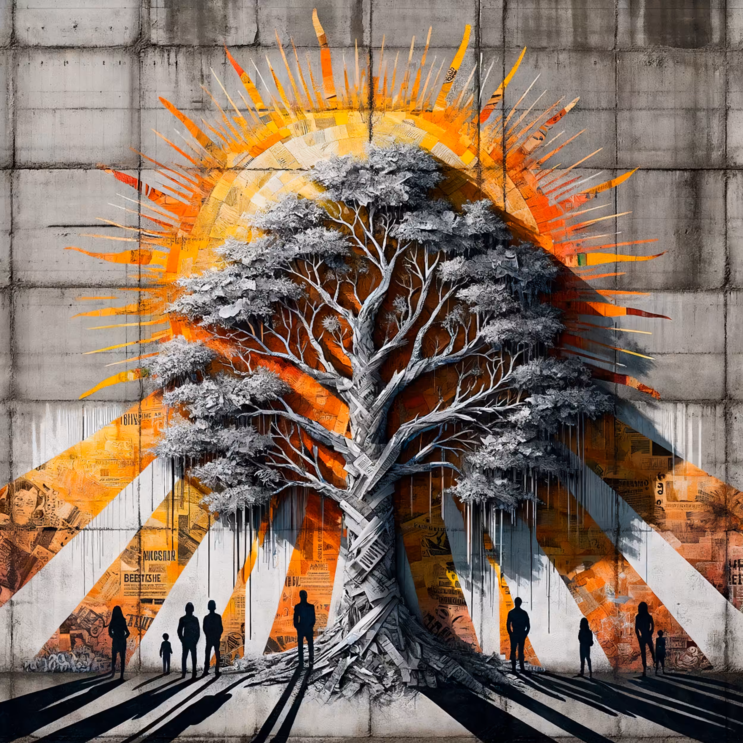 Beyond Decoupage Boundaries: Emotions in Bloom - Urban Canvas Awakens 6