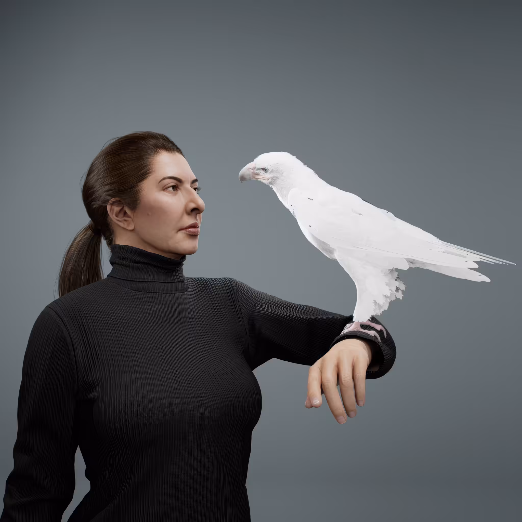 Portrait with Eagle #175