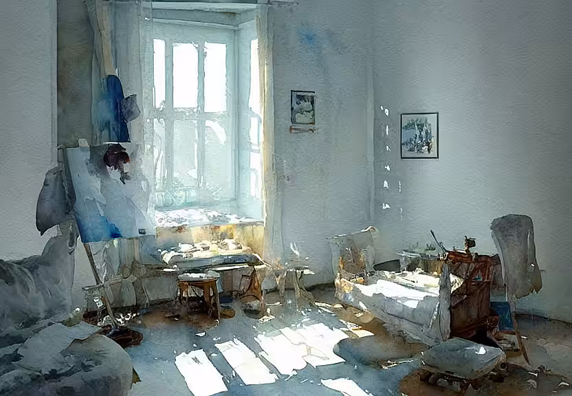 Watercolor #11 - AI Generated