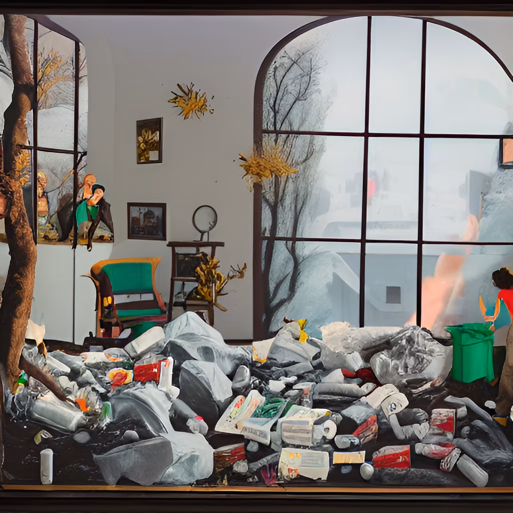 Chaotic Winter Interiors VI