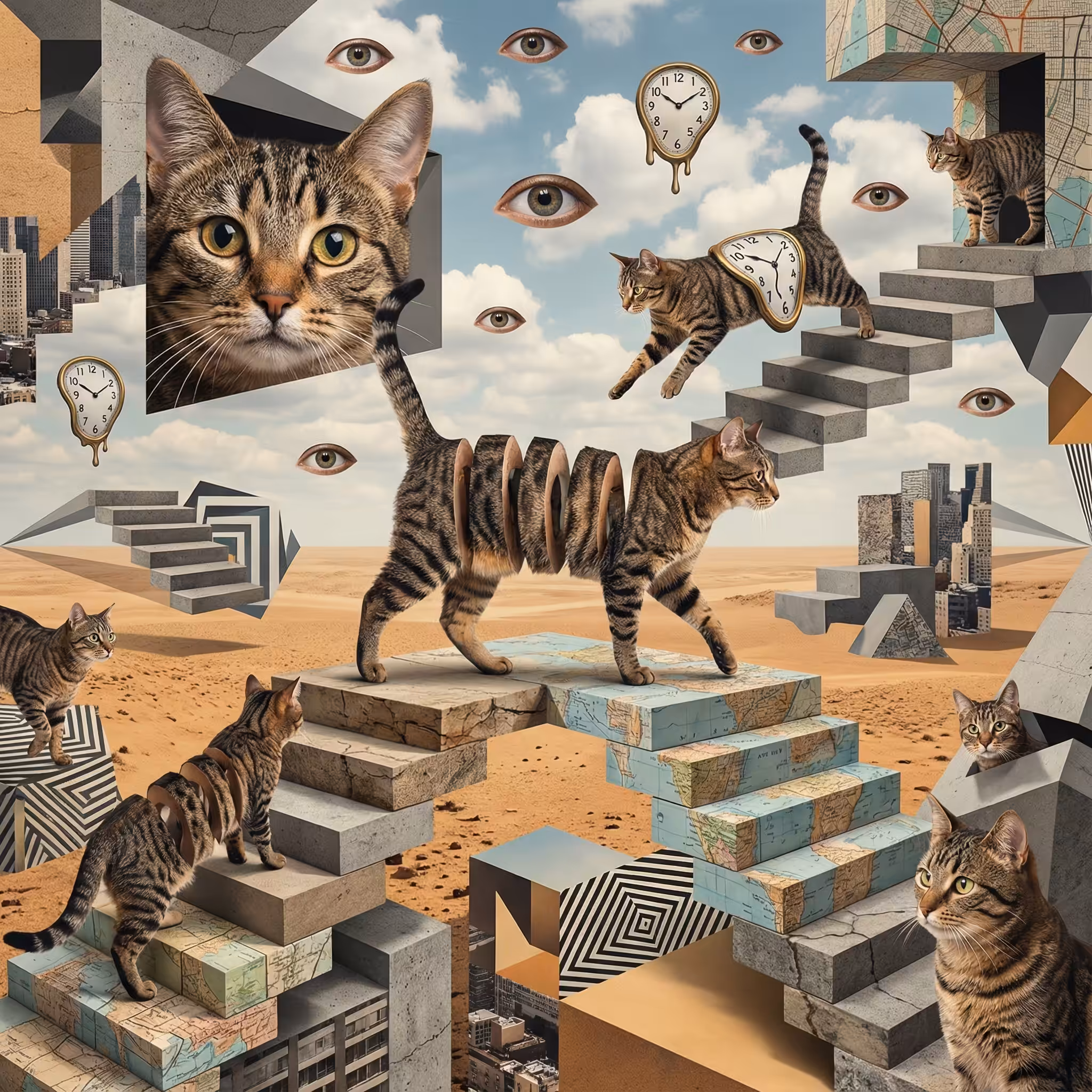 abstract cats #37