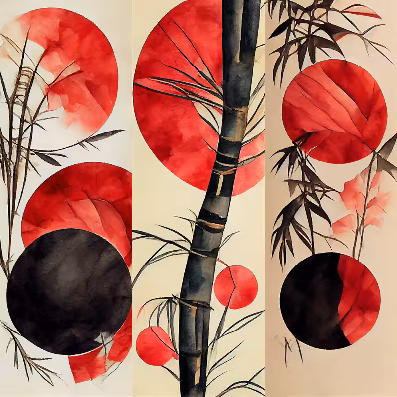 AI Bamboo and Sun #4