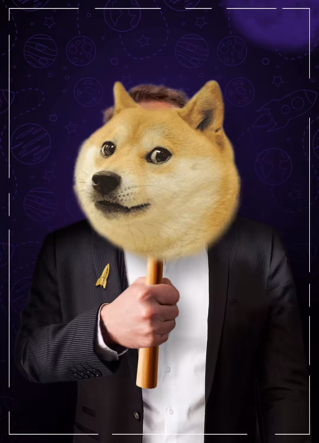 Elon Musk and Dogecoin Card