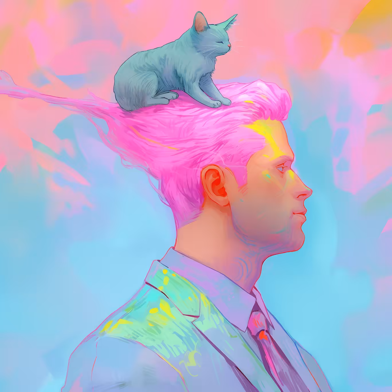 Man & Cat