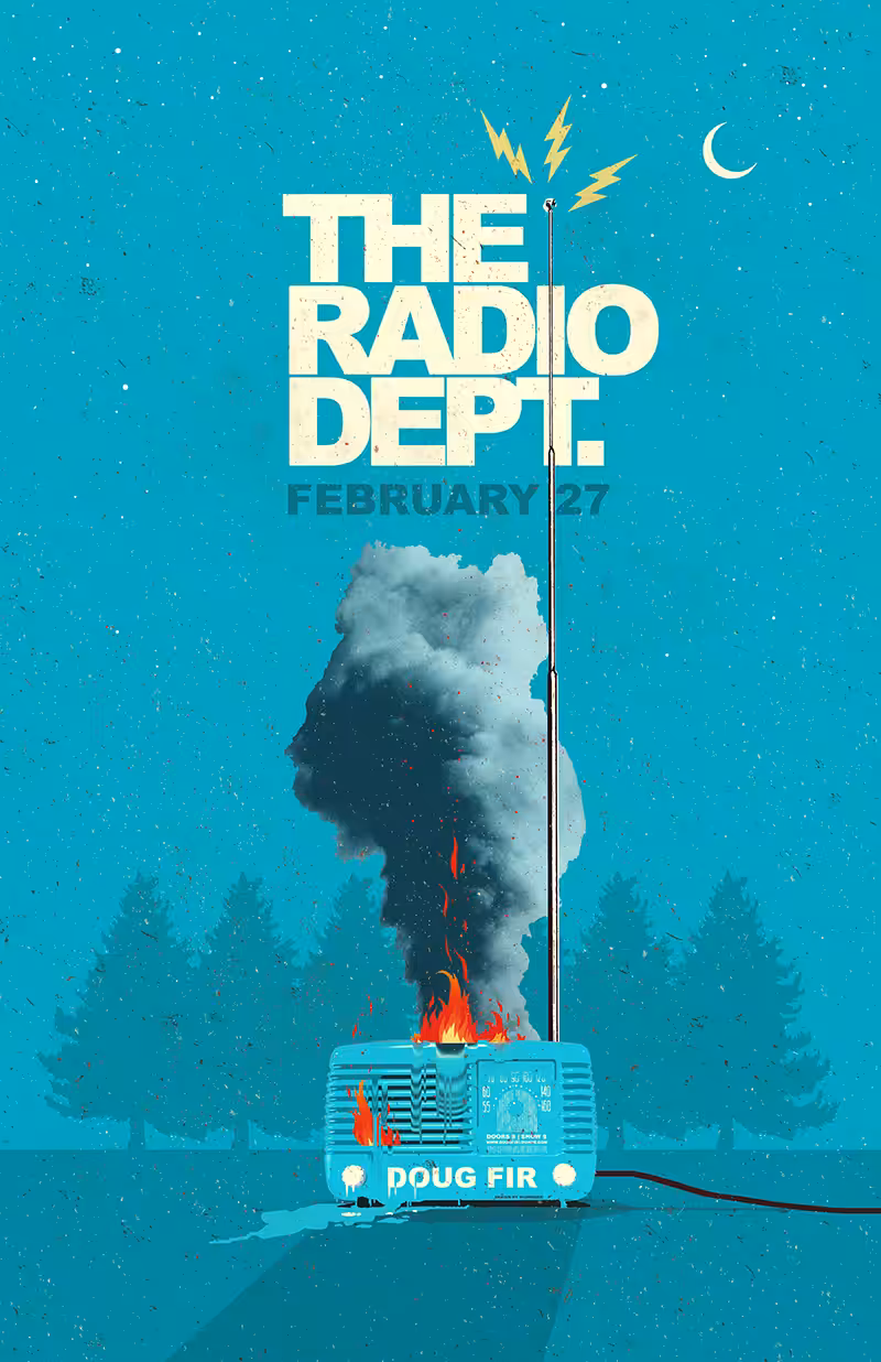 SHOWDEER POSTERS: THE RADIO DEPT. - PORTLAND, OREGON @ DOUG FIR LOUNGE | FEBRUARY 27TH, 2017
