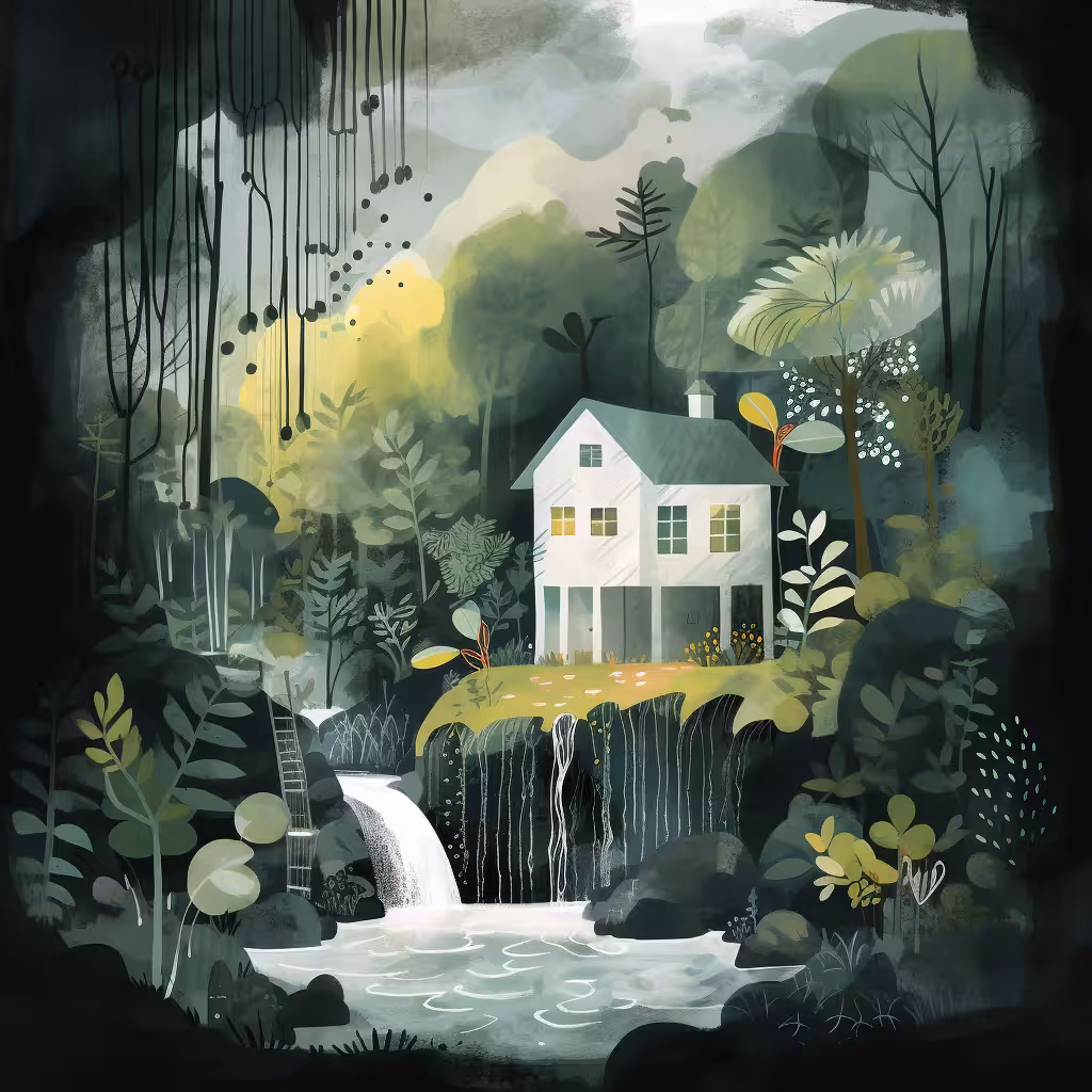Waterfall house #5