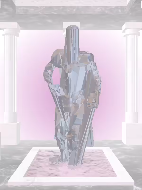 HeavenComputer: The Fragmented Injured Stealth Dark Blue Man #4175