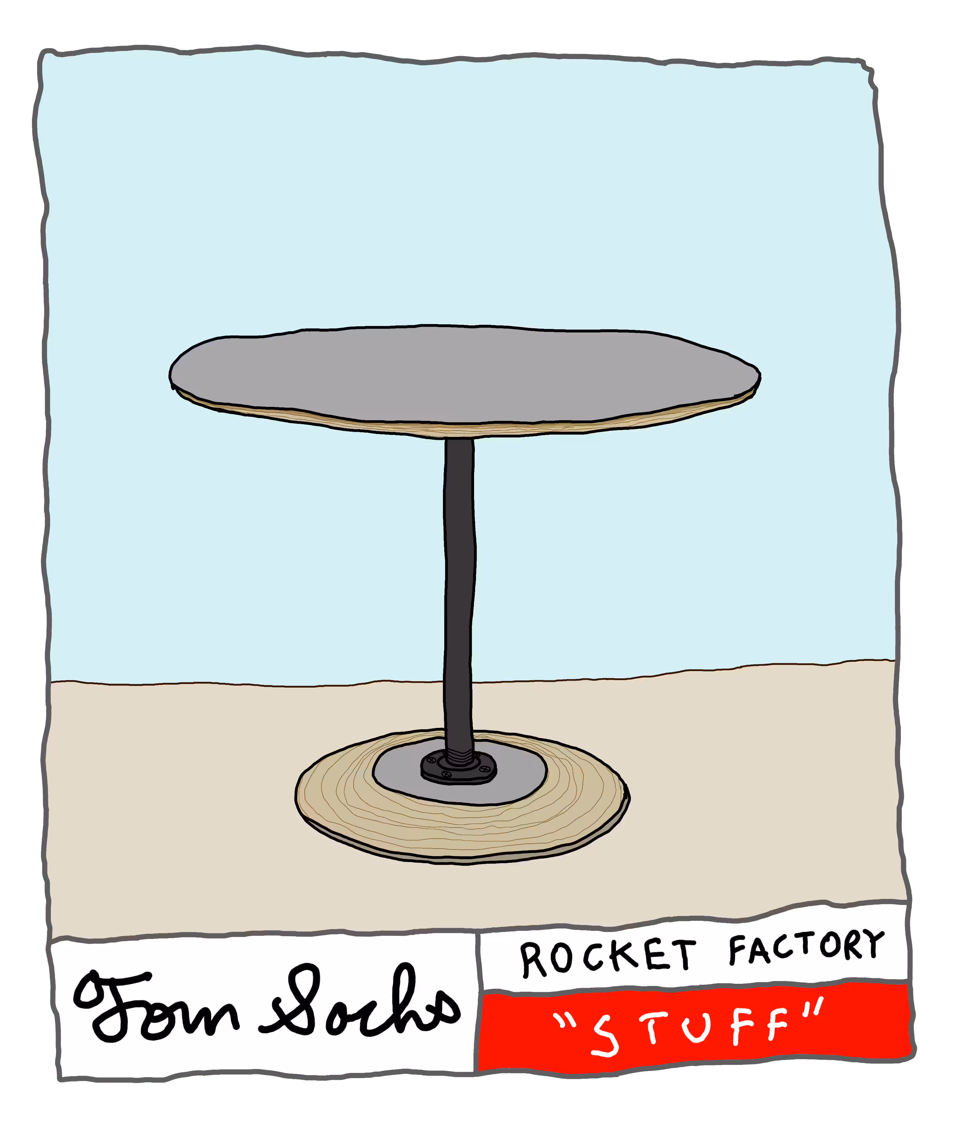 Gray Tulip Table