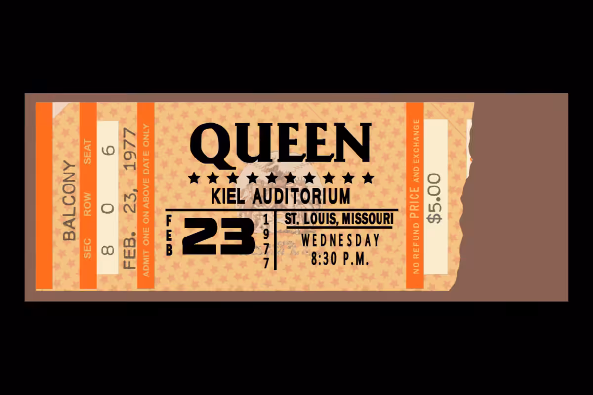 Classic Rock Concert Ticket Stub Generator #7