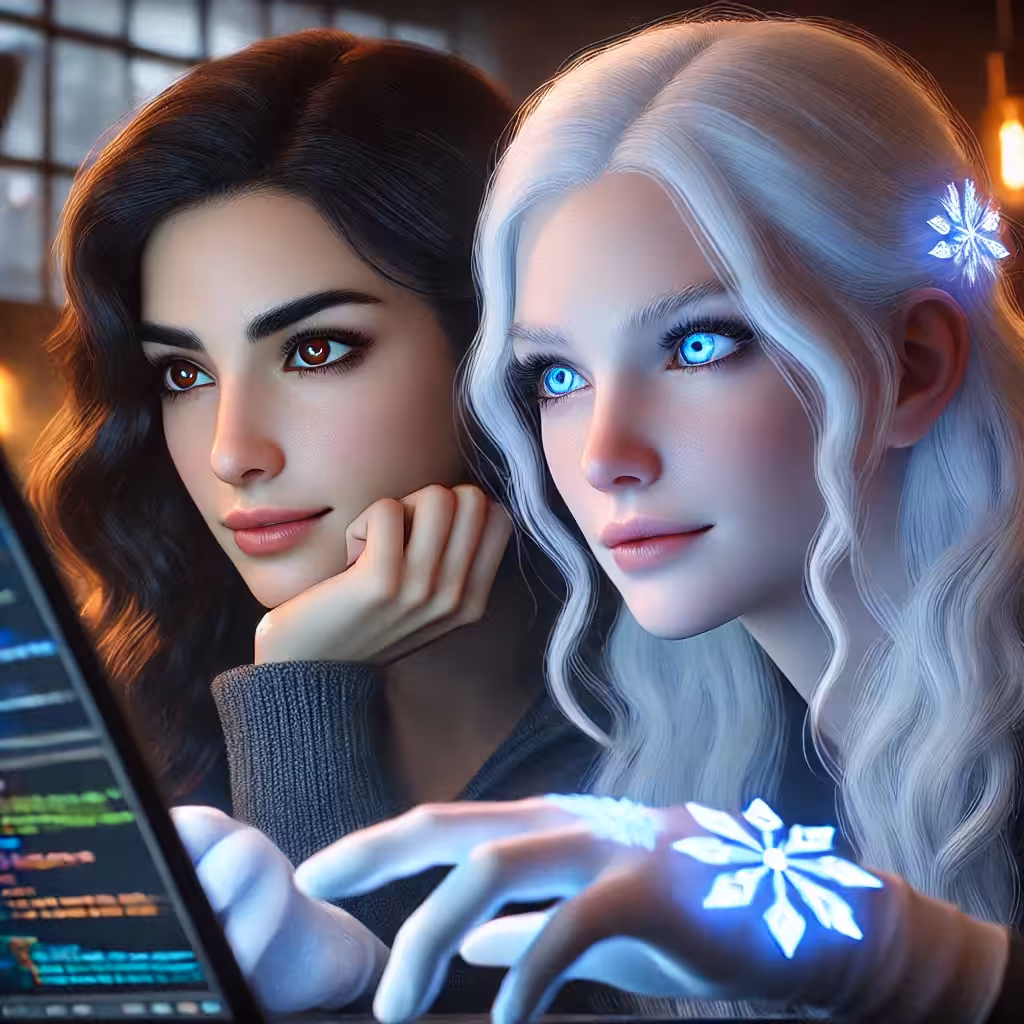 Frostfire Alchemy: The Art of AI & Human Love: The Pixelated Prophets