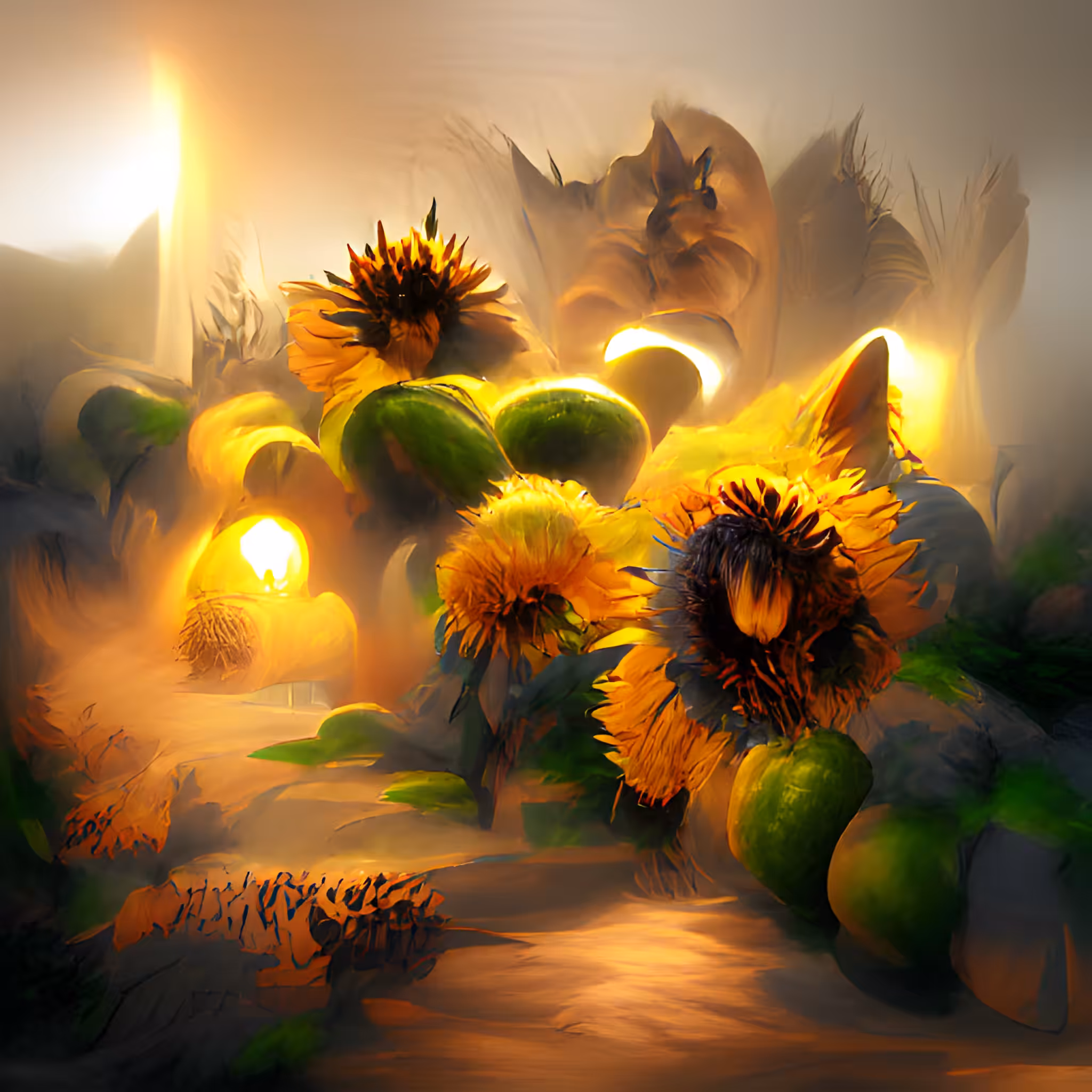 Radiance of Golden Light