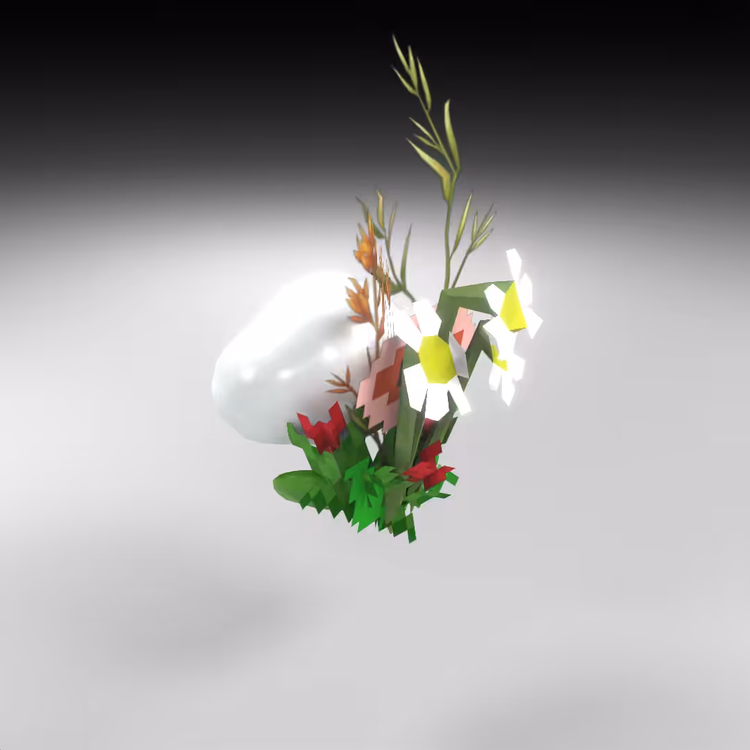 Hand-hacked Bouquet 103
