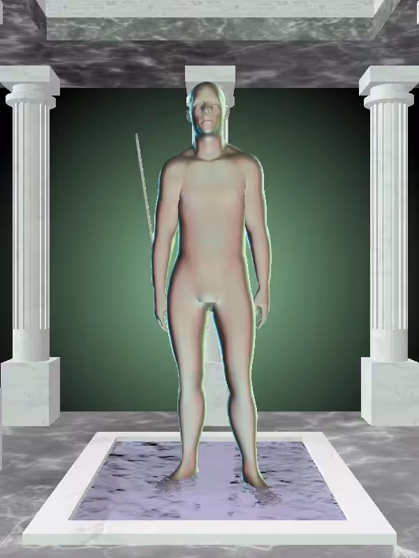 HeavenComputer: The Phone Calling Chatoyant Amazonite Man #5886