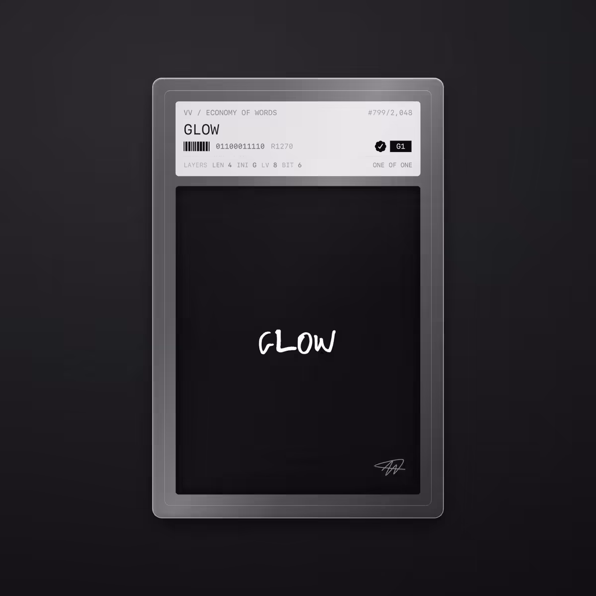 Economy of Words: GLOW · #799